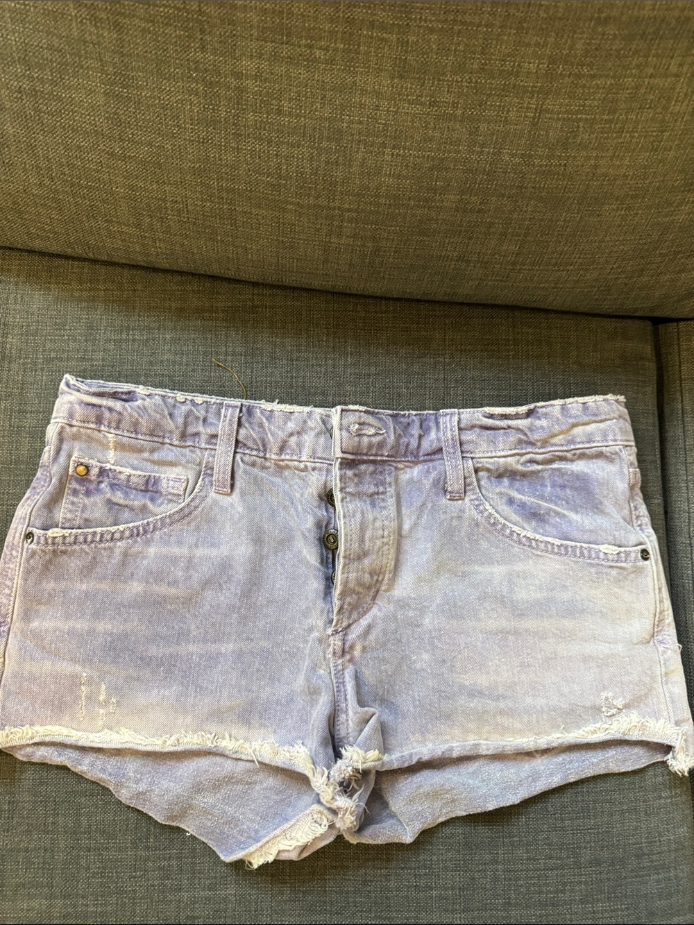 Joe's Jeans Lavender Washed Denim Shorts
